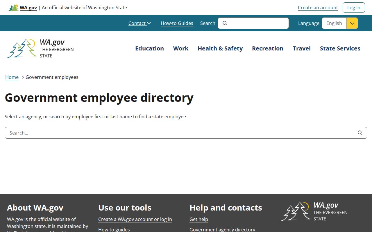 Richland people directories Washington state employee contact search
